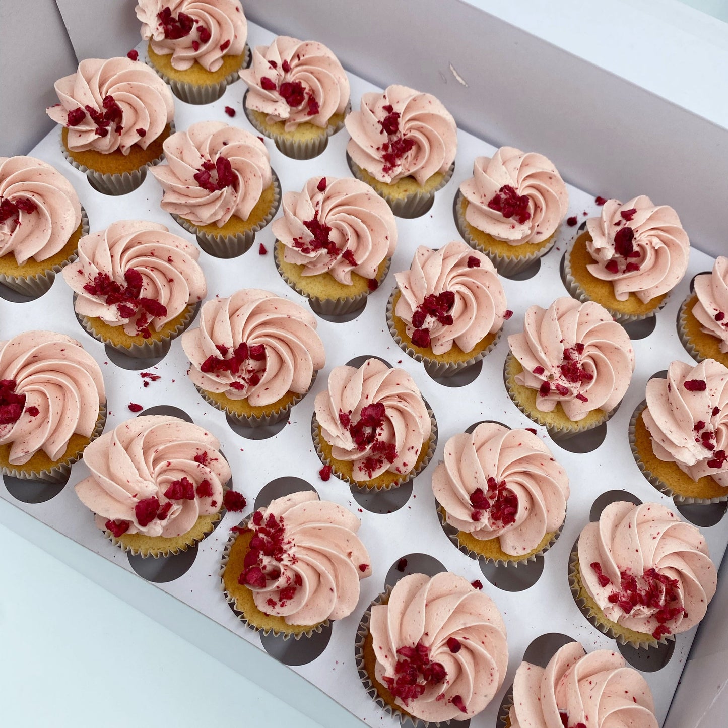 Raspberry Mini Cupcakes