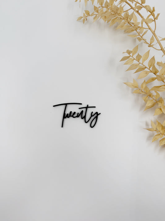 Black Twenty (No Stick)