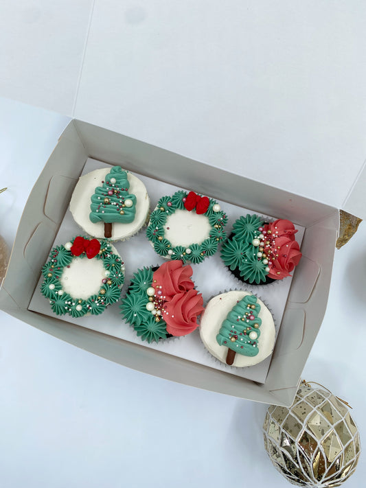 Traditional Christmas Assorted Cupcakes