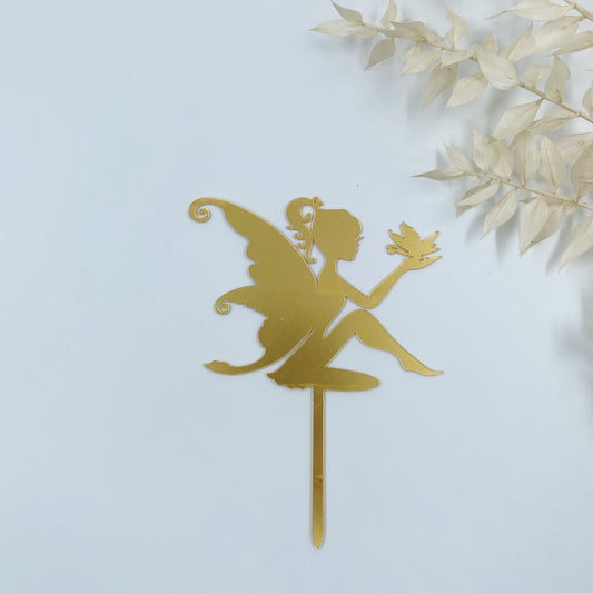 Fairy Cake Topper (Gold)