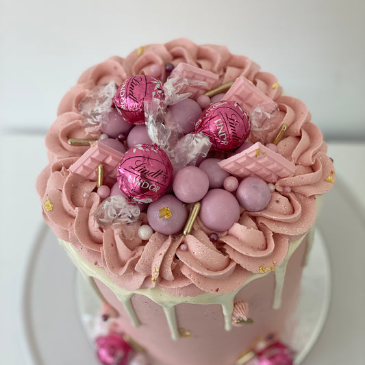 Raspberry Overload Cake