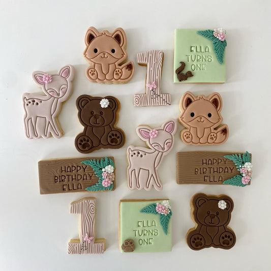Woodland Themed Cookie Set