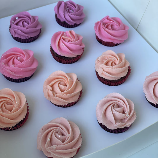 Coloured Vanilla Cupcakes